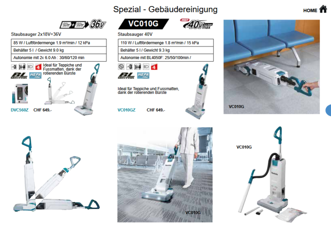 48. Makita Staubsauger (Reinigen und Saugen)